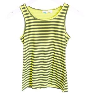 ROXY Girl Stripe Racerback Tank Green Girl  Size/Age 12Y